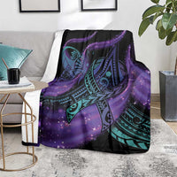 In September We Wear Teal And Purple Blanket Magic Ribbon Semicolon LT01 - Polynesian Pride