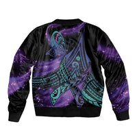 In September We Wear Teal And Purple Bomber Jacket Magic Ribbon Semicolon