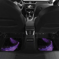 In September We Wear Teal And Purple Car Mats Magic Ribbon Semicolon LT01 Set 2pcs - Back Purple - Polynesian Pride