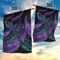 In September We Wear Teal And Purple Garden Flag Magic Ribbon Semicolon LT01 - Polynesian Pride