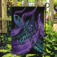 In September We Wear Teal And Purple Garden Flag Magic Ribbon Semicolon LT01 Garden Flag Purple - Polynesian Pride
