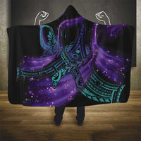 In September We Wear Teal And Purple Hooded Blanket Magic Ribbon Semicolon LT01 - Polynesian Pride