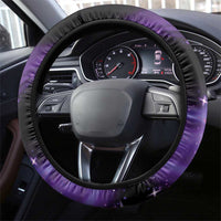 In September We Wear Teal And Purple Steering Wheel Cover Magic Ribbon Semicolon LT01 - Polynesian Pride