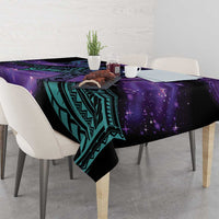 In September We Wear Teal And Purple Tablecloth Magic Ribbon Semicolon LT01 - Polynesian Pride