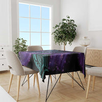 In September We Wear Teal And Purple Tablecloth Magic Ribbon Semicolon LT01 - Polynesian Pride