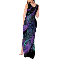 In September We Wear Teal And Purple Tank Maxi Dress Magic Ribbon Semicolon LT01 - Polynesian Pride