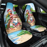 Hawaii Santa Parrot Christmas Car Seat Cover Summer Vibe - Polynesian Pride