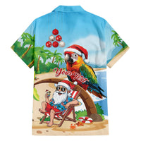 Personalized Hawaii Santa Parrot Christmas Hawaiian Shirt Summer Vibe LT01 - Polynesian Pride