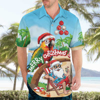 Personalized Hawaii Santa Parrot Christmas Hawaiian Shirt Summer Vibe LT01 - Polynesian Pride