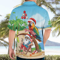 Personalized Hawaii Santa Parrot Christmas Hawaiian Shirt Summer Vibe LT01 - Polynesian Pride