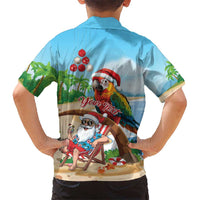 Personalized Hawaii Santa Parrot Christmas Hawaiian Shirt Summer Vibe LT01 - Polynesian Pride