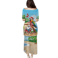 Personalized Hawaii Santa Parrot Christmas Puletasi Summer Vibe LT01 - Polynesian Pride
