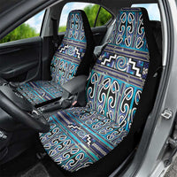 Maori Matariki Car Seat Cover Blue Galaxy Aesthetic Koru Art LT01 - Polynesian Pride