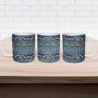Maori Matariki Ceramic Mug Blue Galaxy Aesthetic Koru Art LT01 - Polynesian Pride