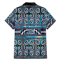 Maori Matariki Family Matching Long Sleeve Bodycon Dress and Hawaiian Shirt Blue Galaxy Aesthetic Koru Art