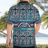 Maori Matariki Hawaiian Shirt Blue Galaxy Aesthetic Koru Art LT01 - Polynesian Pride