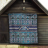 Maori Matariki Quilt Blue Galaxy Aesthetic Koru Art LT01 - Polynesian Pride