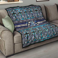 Maori Matariki Quilt Blue Galaxy Aesthetic Koru Art LT01 - Polynesian Pride