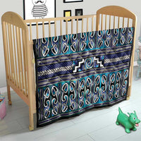 Maori Matariki Quilt Blue Galaxy Aesthetic Koru Art LT01 - Polynesian Pride