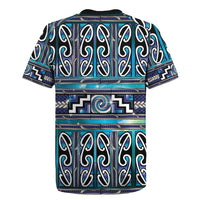 Maori Matariki Rugby Jersey Blue Galaxy Aesthetic Koru Art LT01 - Polynesian Pride