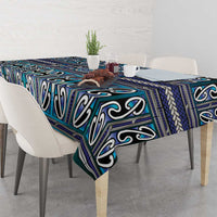 Maori Matariki Tablecloth Blue Galaxy Aesthetic Koru Art LT01 - Polynesian Pride