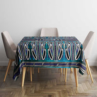 Maori Matariki Tablecloth Blue Galaxy Aesthetic Koru Art LT01 - Polynesian Pride