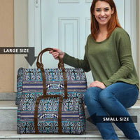 Maori Matariki Travel Bag Blue Galaxy Aesthetic Koru Art LT01 - Polynesian Pride