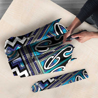 Maori Matariki Umbrella Blue Galaxy Aesthetic Koru Art LT01 - Polynesian Pride