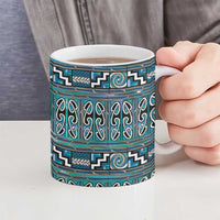 Maori Matariki Ceramic Mug Green Galaxy Aesthetic Koru Art LT01 - Polynesian Pride