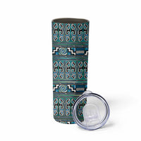 Maori Matariki Skinny Tumbler Green Galaxy Aesthetic Koru Art LT01 - Polynesian Pride