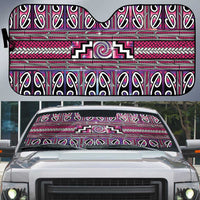 Maori Matariki Auto Sun Shade Pink Galaxy Aesthetic Koru Art LT01 Pink - Polynesian Pride