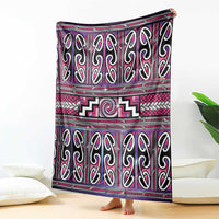 Maori Matariki Blanket Pink Galaxy Aesthetic Koru Art LT01 - Polynesian Pride