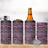 Maori Matariki 4 in 1 Can Cooler Tumbler Pink Galaxy Aesthetic Koru Art LT01 - Polynesian Pride