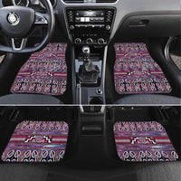 Maori Matariki Car Mats Pink Galaxy Aesthetic Koru Art LT01 Set 4pcs Pink - Polynesian Pride