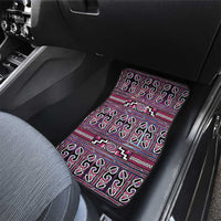 Maori Matariki Car Mats Pink Galaxy Aesthetic Koru Art LT01 - Polynesian Pride
