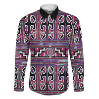 Maori Matariki Family Matching Summer Maxi Dress and Hawaiian Shirt Pink Galaxy Aesthetic Koru Art