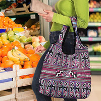 Maori Matariki Grocery Bag Pink Galaxy Aesthetic Koru Art LT01 - Polynesian Pride