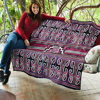 Maori Matariki Quilt Pink Galaxy Aesthetic Koru Art LT01 - Polynesian Pride