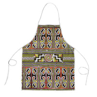 Maori Matariki Apron Yellow Galaxy Aesthetic Koru Art LT01 Yellow - Polynesian Pride