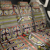 Maori Matariki Back Car Seat Cover Yellow Galaxy Aesthetic Koru Art LT01 - Polynesian Pride