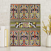 Maori Matariki Canvas Wall Art Yellow Galaxy Aesthetic Koru Art LT01 Without Frame Yellow - Polynesian Pride