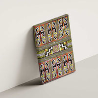 Maori Matariki Canvas Wall Art Yellow Galaxy Aesthetic Koru Art LT01 - Polynesian Pride
