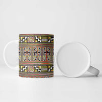 Maori Matariki Ceramic Mug Yellow Galaxy Aesthetic Koru Art LT01 - Polynesian Pride