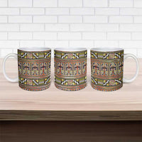 Maori Matariki Ceramic Mug Yellow Galaxy Aesthetic Koru Art LT01 - Polynesian Pride