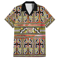 Maori Matariki Hawaiian Shirt Yellow Galaxy Aesthetic Koru Art LT01 Yellow - Polynesian Pride