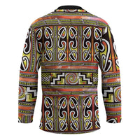 Maori Matariki Hockey Jersey Yellow Galaxy Aesthetic Koru Art LT01 - Polynesian Pride