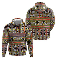 Maori Matariki Hoodie Yellow Galaxy Aesthetic Koru Art LT01 - Polynesian Pride