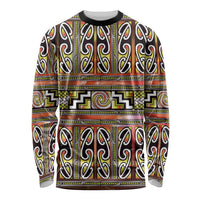 Maori Matariki Long Sleeve Shirt Yellow Galaxy Aesthetic Koru Art LT01 Unisex Yellow - Polynesian Pride