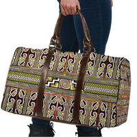 Maori Matariki Travel Bag Yellow Galaxy Aesthetic Koru Art LT01 - Polynesian Pride