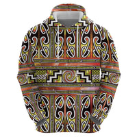 Maori Matariki Zip Hoodie Yellow Galaxy Aesthetic Koru Art LT01 - Polynesian Pride